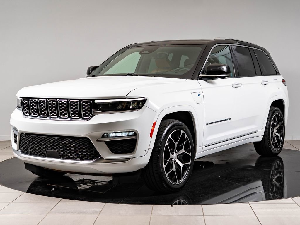 Used 2022 Bright White Clearcoat Jeep Summit Reserve 4xe image 1