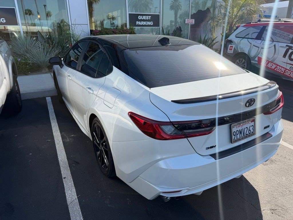 Used 2025 Midnight Black Metallic Toyota XSE image 1