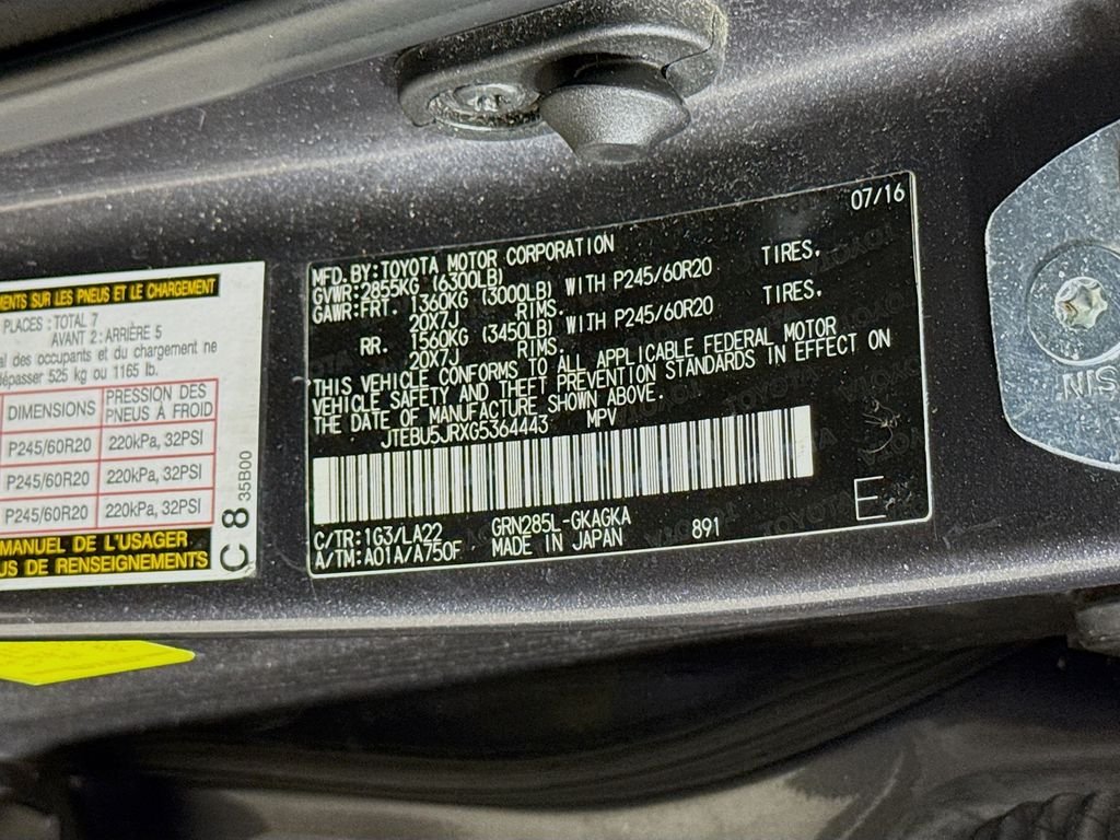 Used 2016 Magnetic Gray Metallic Toyota Limited image 34