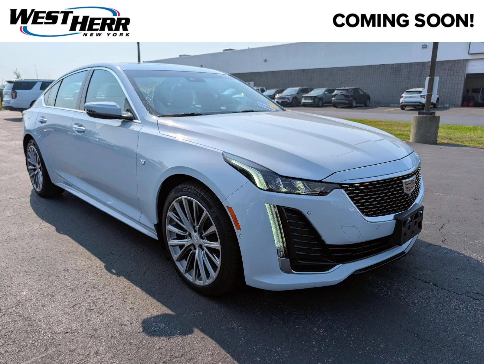 Used 2022 Diamond Sky Metallic Cadillac Premium Luxury image 1