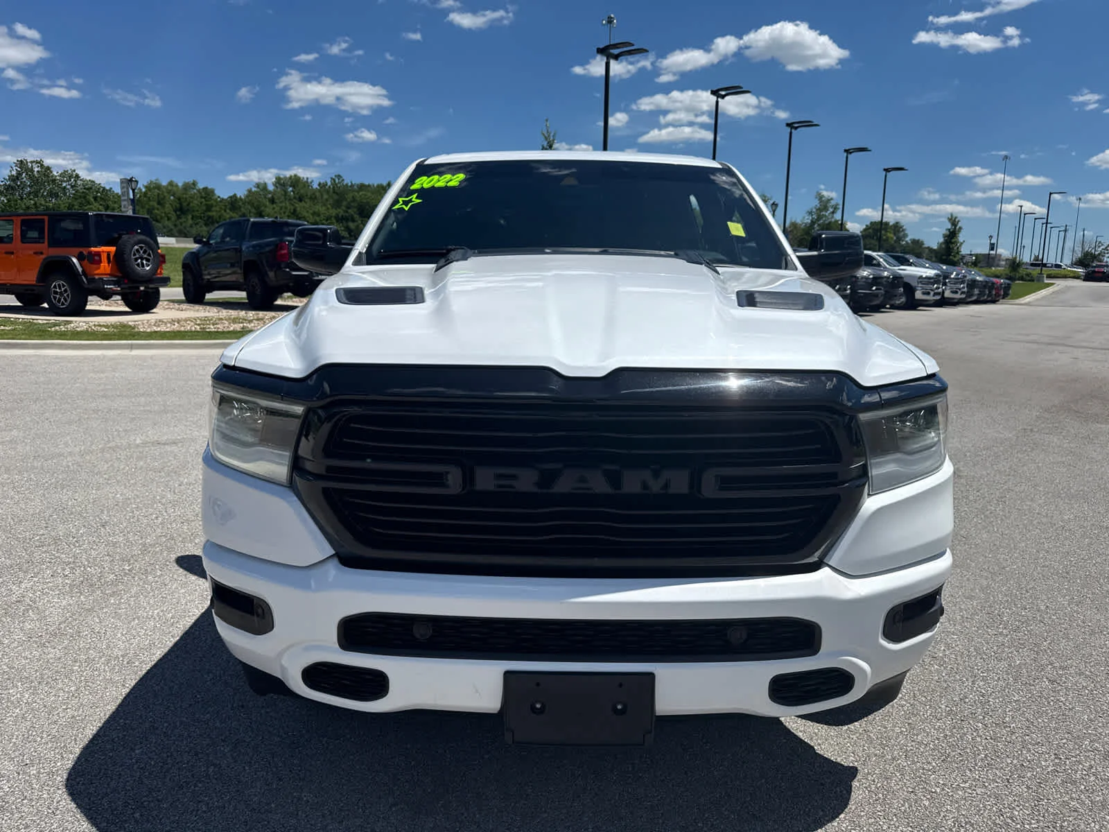 Used 2022 Ivory White Tri-Coat Pearlcoat Ram Laramie image 3