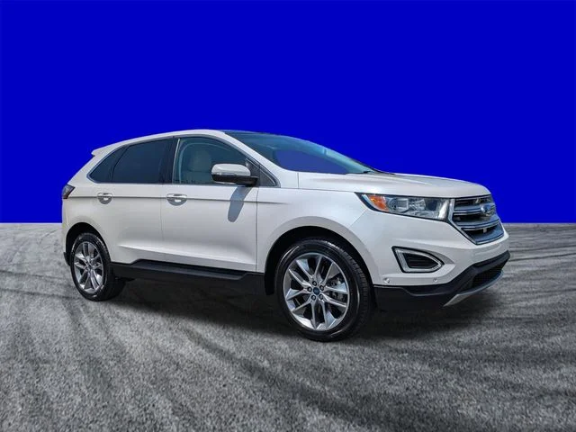 Certified Used 2017 White Platinum Clearcoat Metallic Ford Titanium image 2