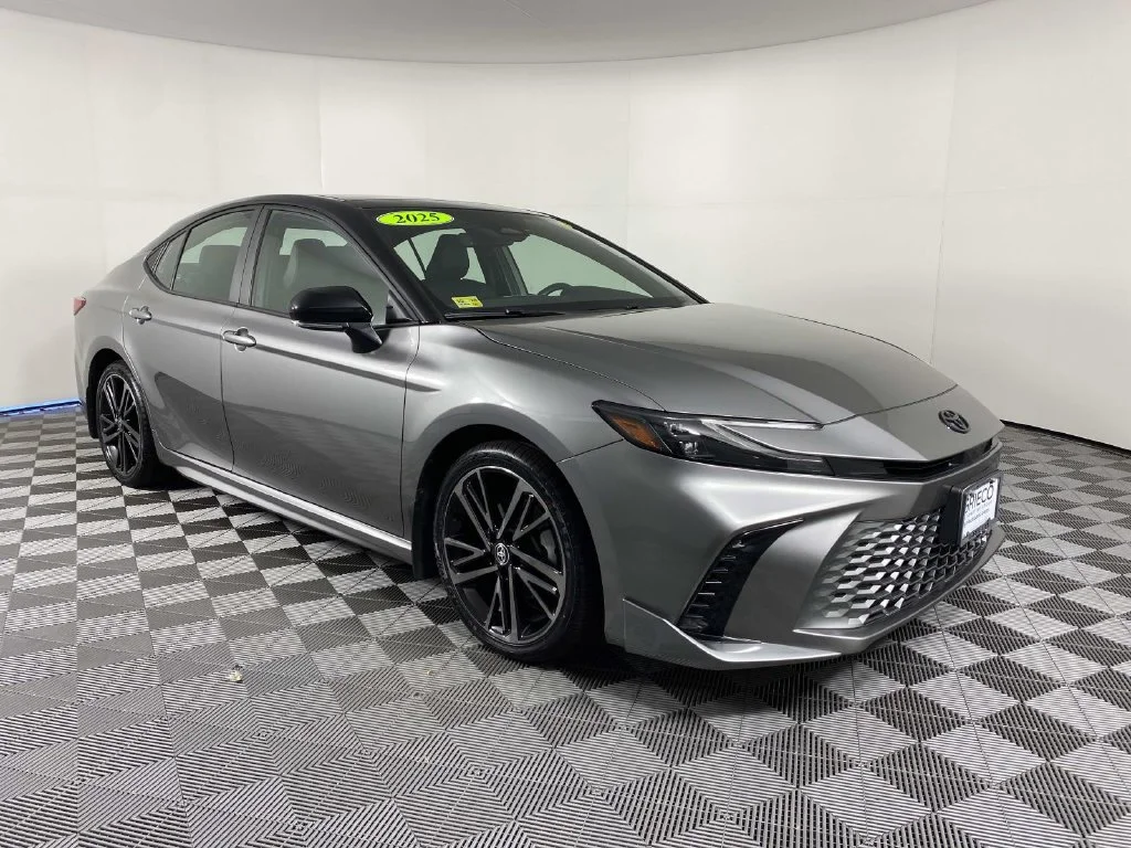 Used 2025 Midnight Black Metallic Toyota XSE image 1