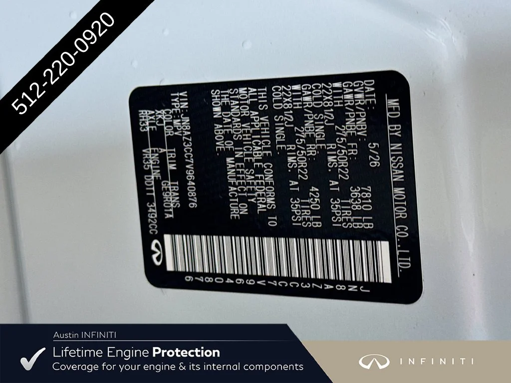 New 2027 2T RADIANT WHIT INFINITI AUTOGRAPH image 46