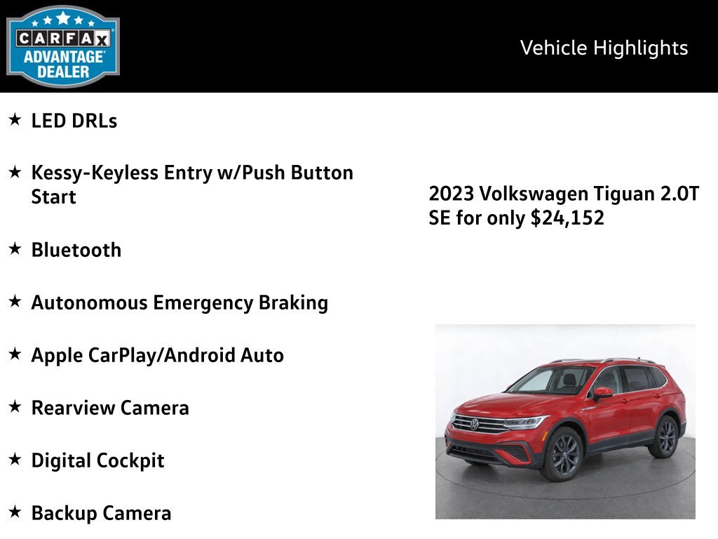 Certified Used 2023 Kings Red Metallic Volkswagen 2.0T SE image 4