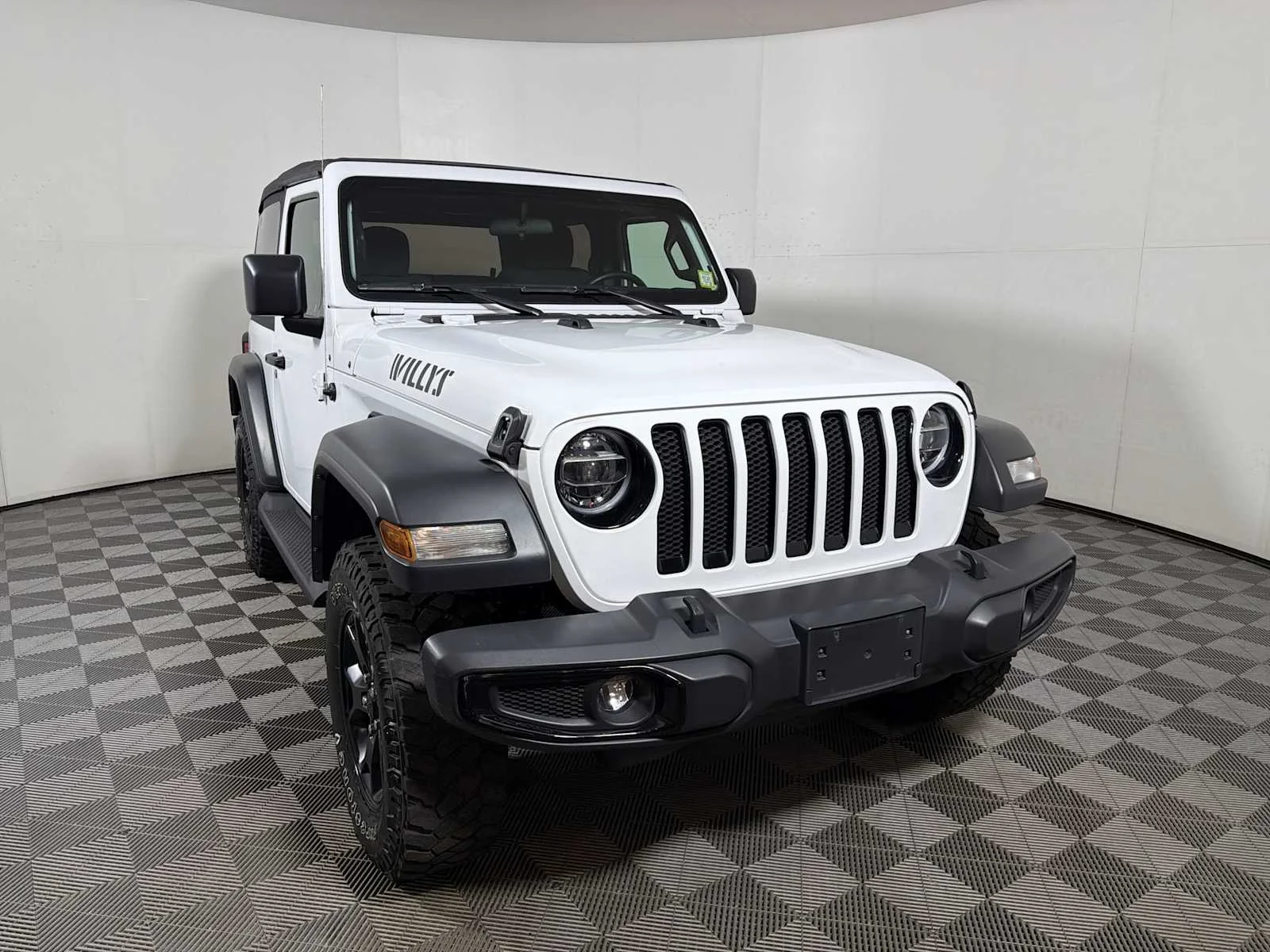 Used 2021 Bright White Clearcoat Jeep Willys image 2