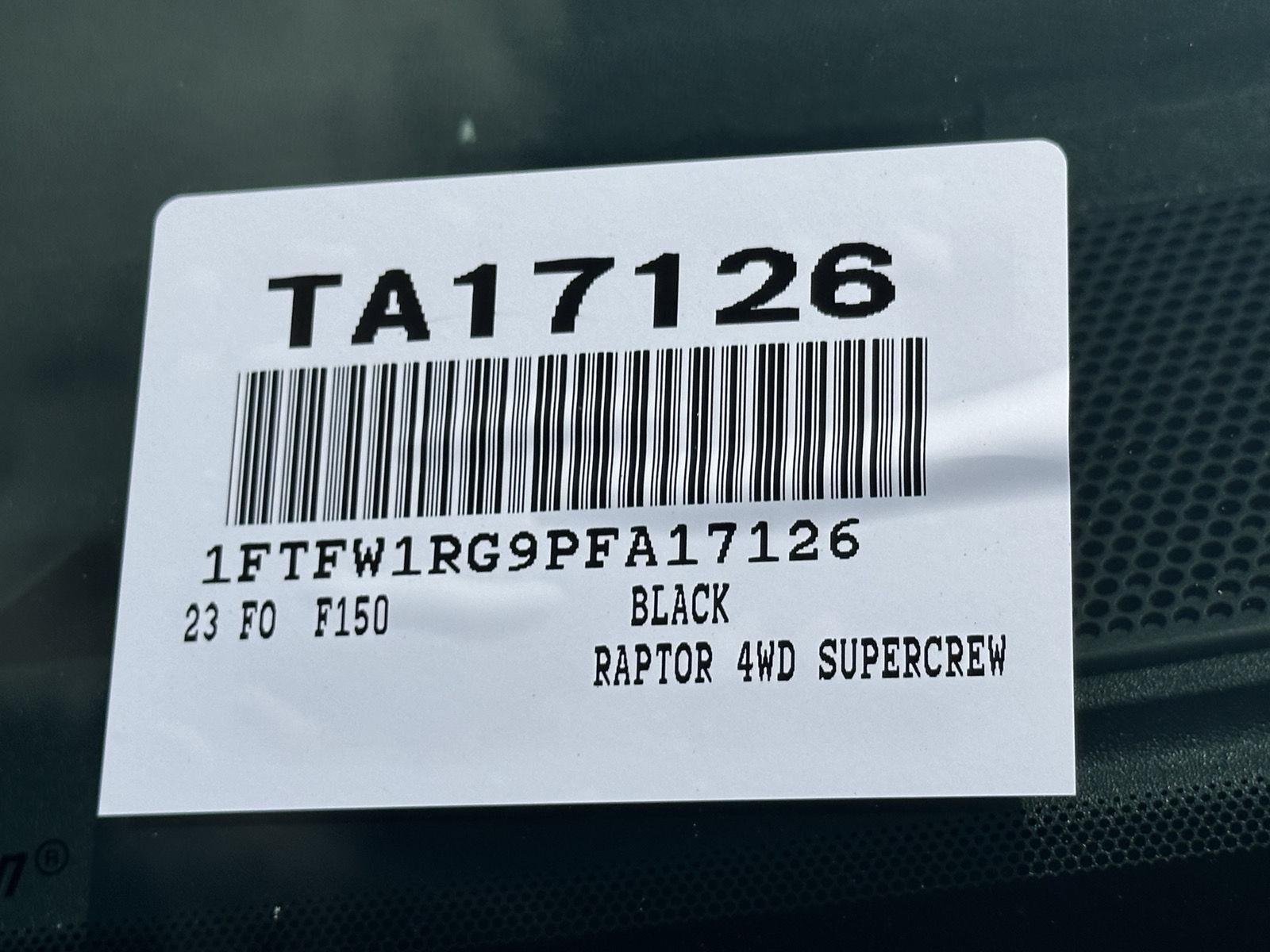 Used 2023 Agate Black Ford Raptor image 15