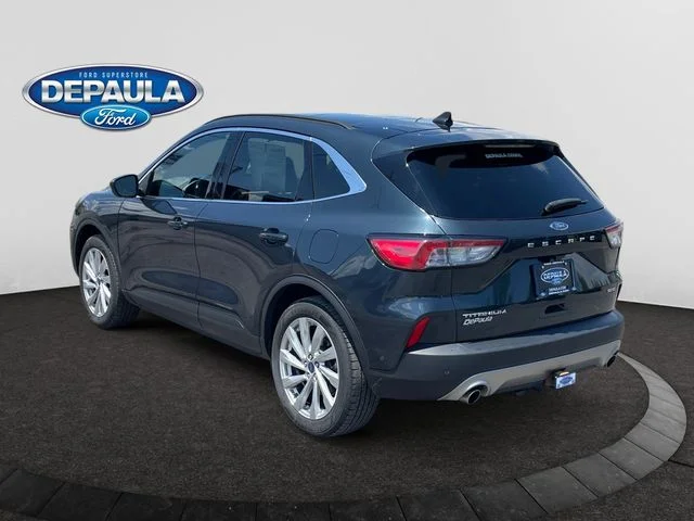 Certified Used 2022 Blue Ford Titanium image 4