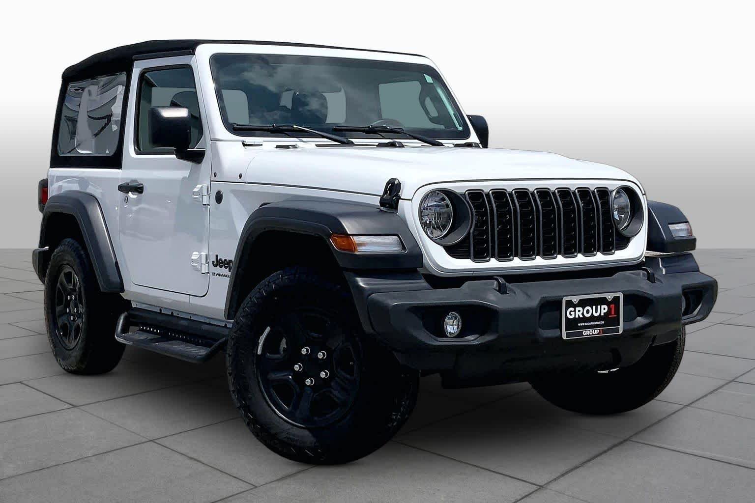 Used 2024 Bright White Clearcoat Jeep Sport image 3