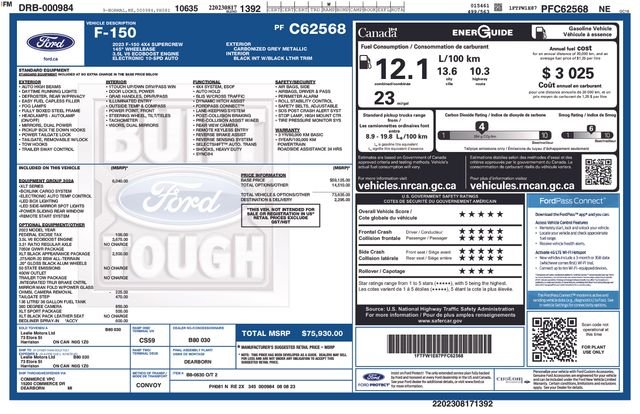 Certified Used 2023 Carbonized Gray Metallic Ford XLT image 35
