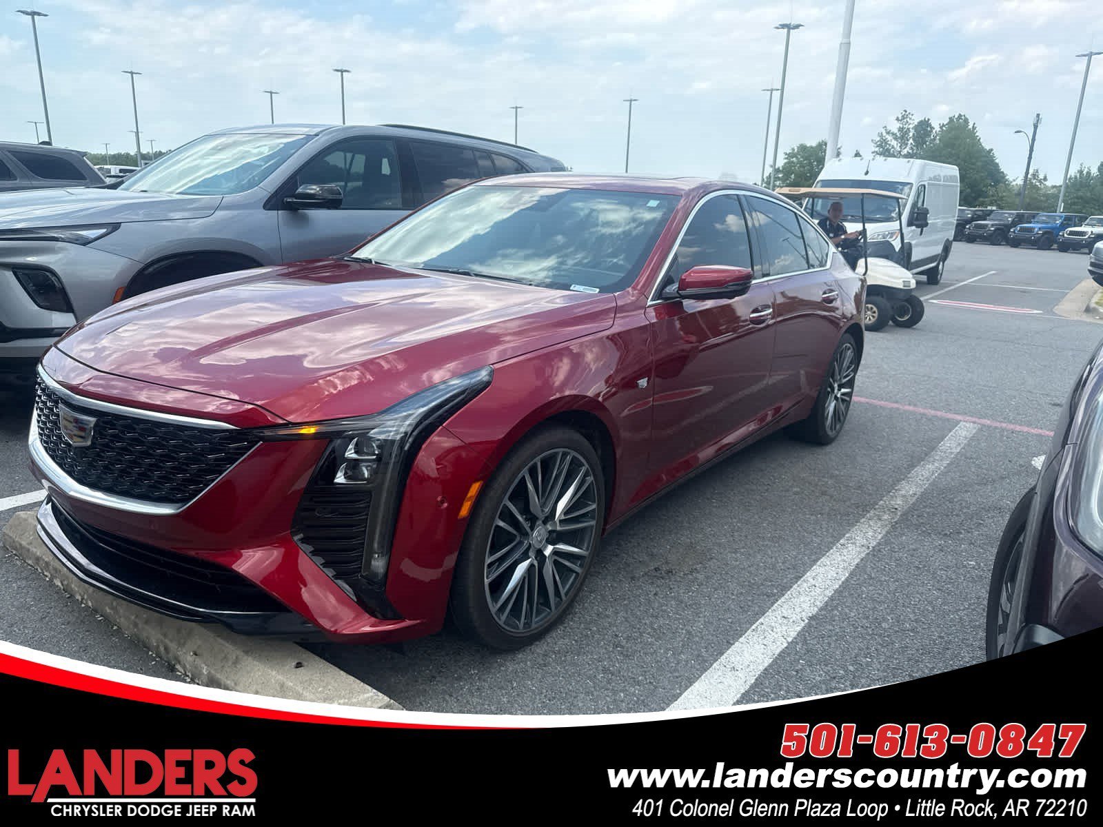 Used 2025 Radiant Red Tintcoat Cadillac Premium Luxury image 1