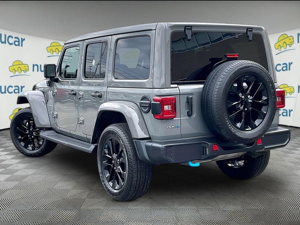 Used 2023 Gray Jeep Sahara 4xe image 4