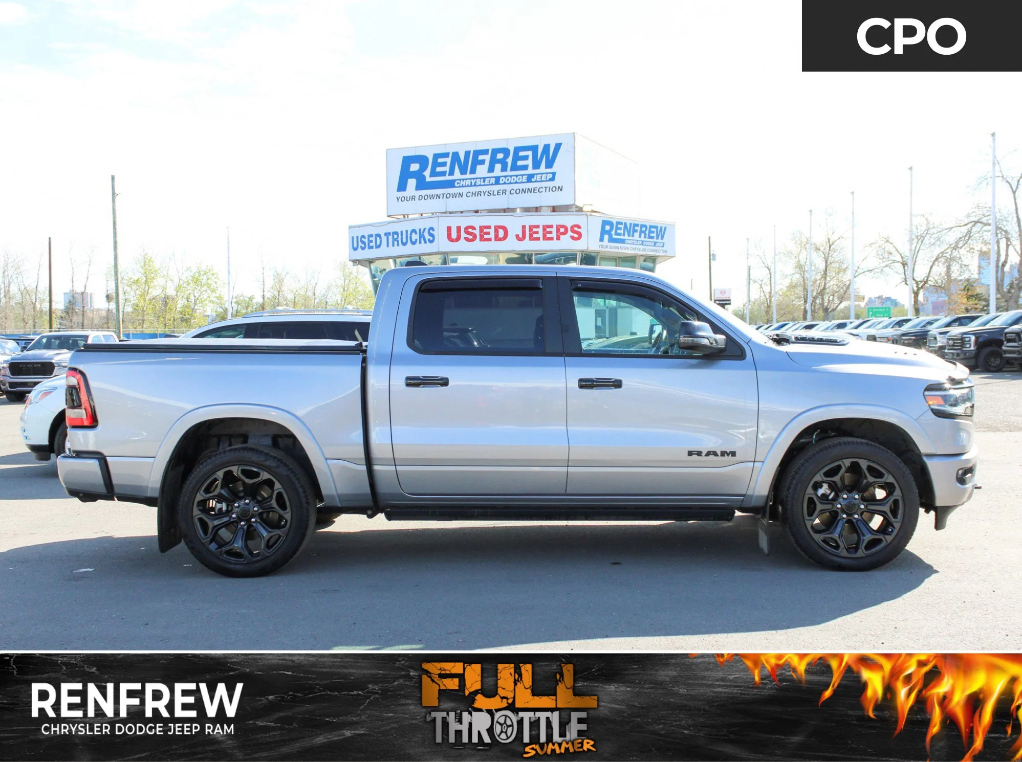 Certified Used 2024 Silver RAM Limited * No Accidents | HEMI V8 | Running Boards | Head-Up Display | 3.92 Axle Ratio | Navigation image 1
