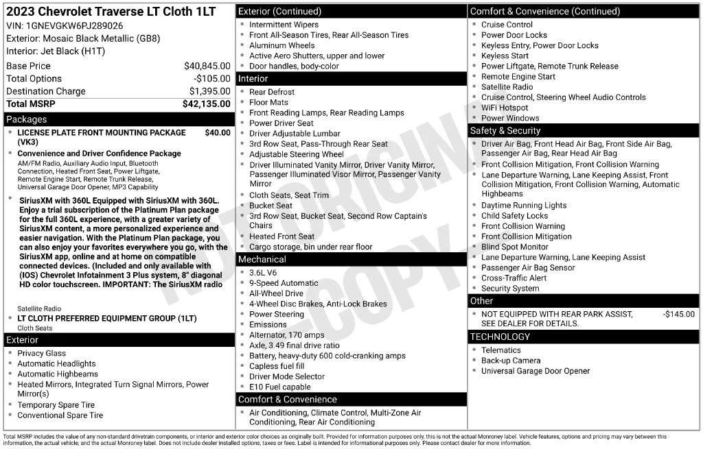 2023 Chevrolet Traverse 1LT - Photo 32