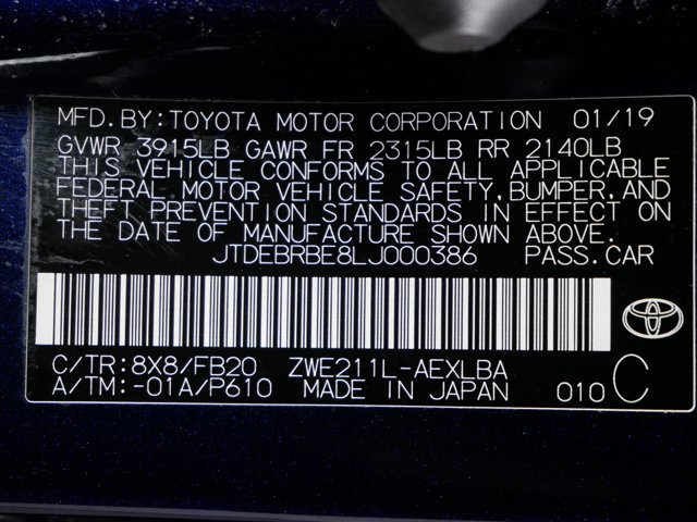 Certified Used 2020 Blueprint Toyota Hybrid LE image 31