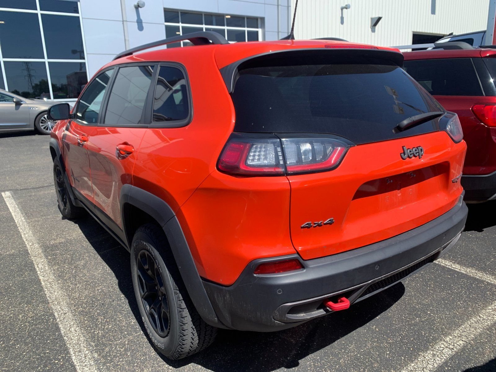 Used 2021 Orange Jeep Trailhawk image 3