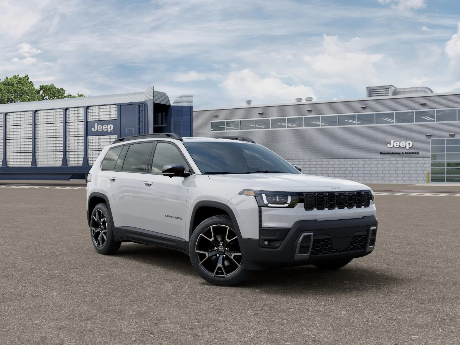 New 2026 Bright White Clear-Coat Exterior Paint Jeep Overland image 3
