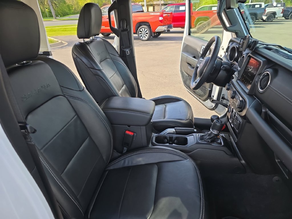 Used 2021 White Jeep Unlimited Sahara 4xe image 12
