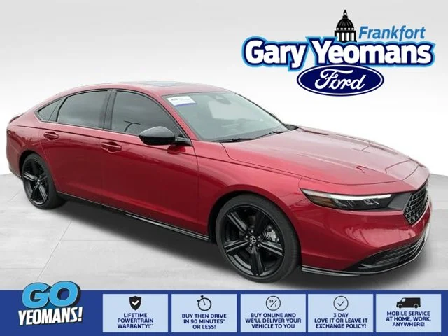 Certified Used 2025 Radiant Red Metallic Honda Sport-L image 1