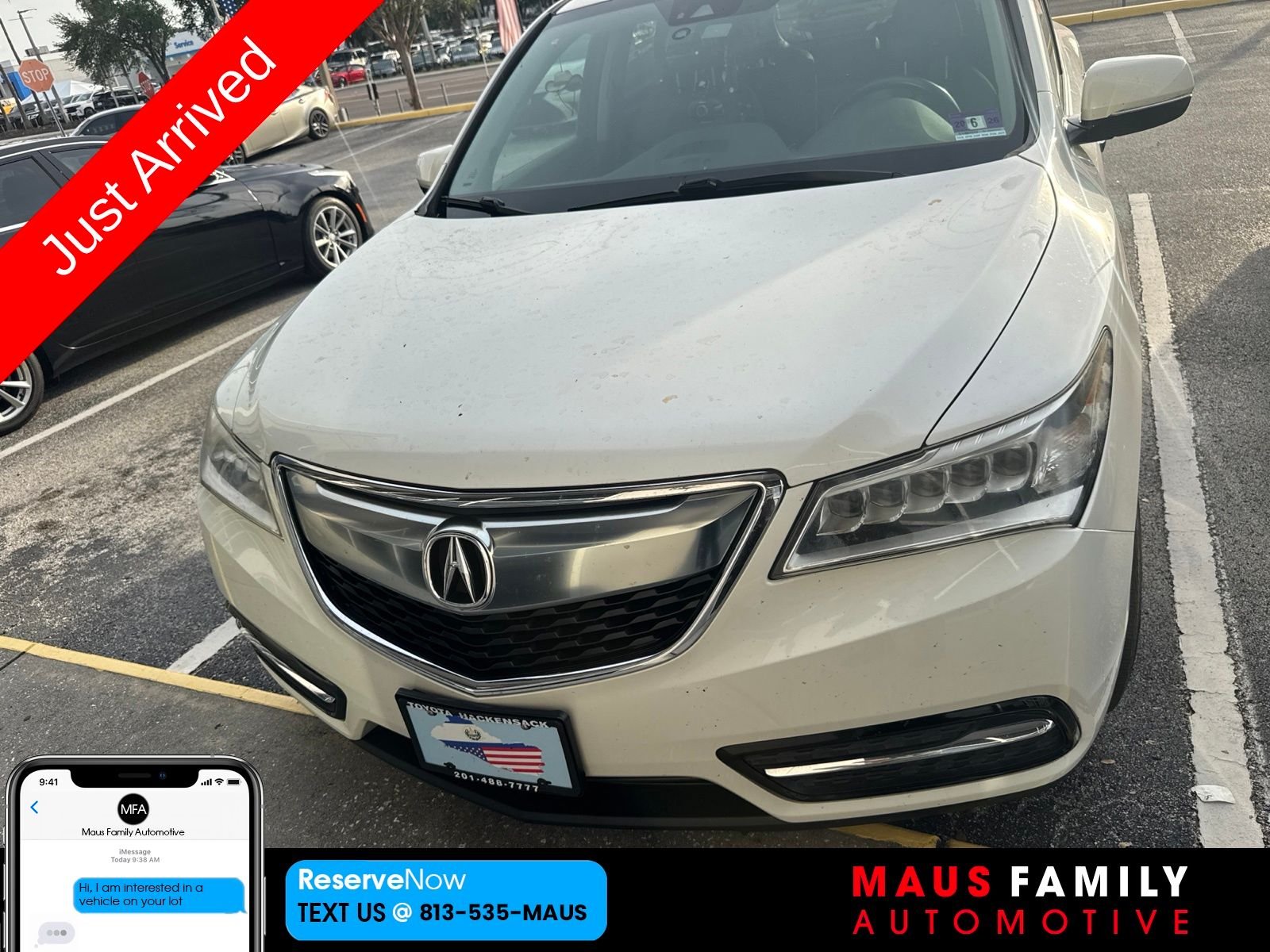 Used 2016 White Diamond Pearl Acura 3.5L image 1