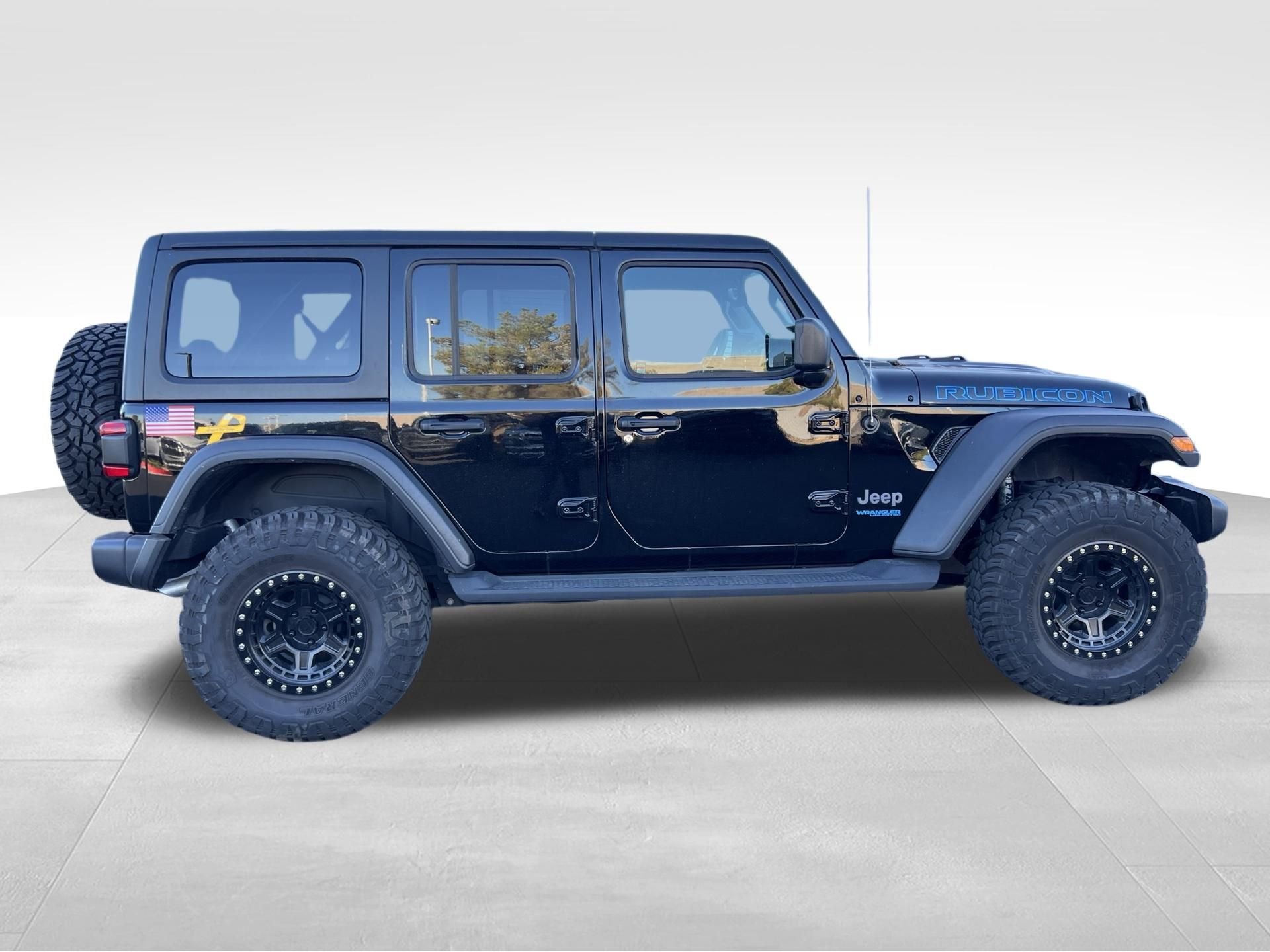 Used 2022 Black Jeep Unlimited Rubicon 4xe image 4