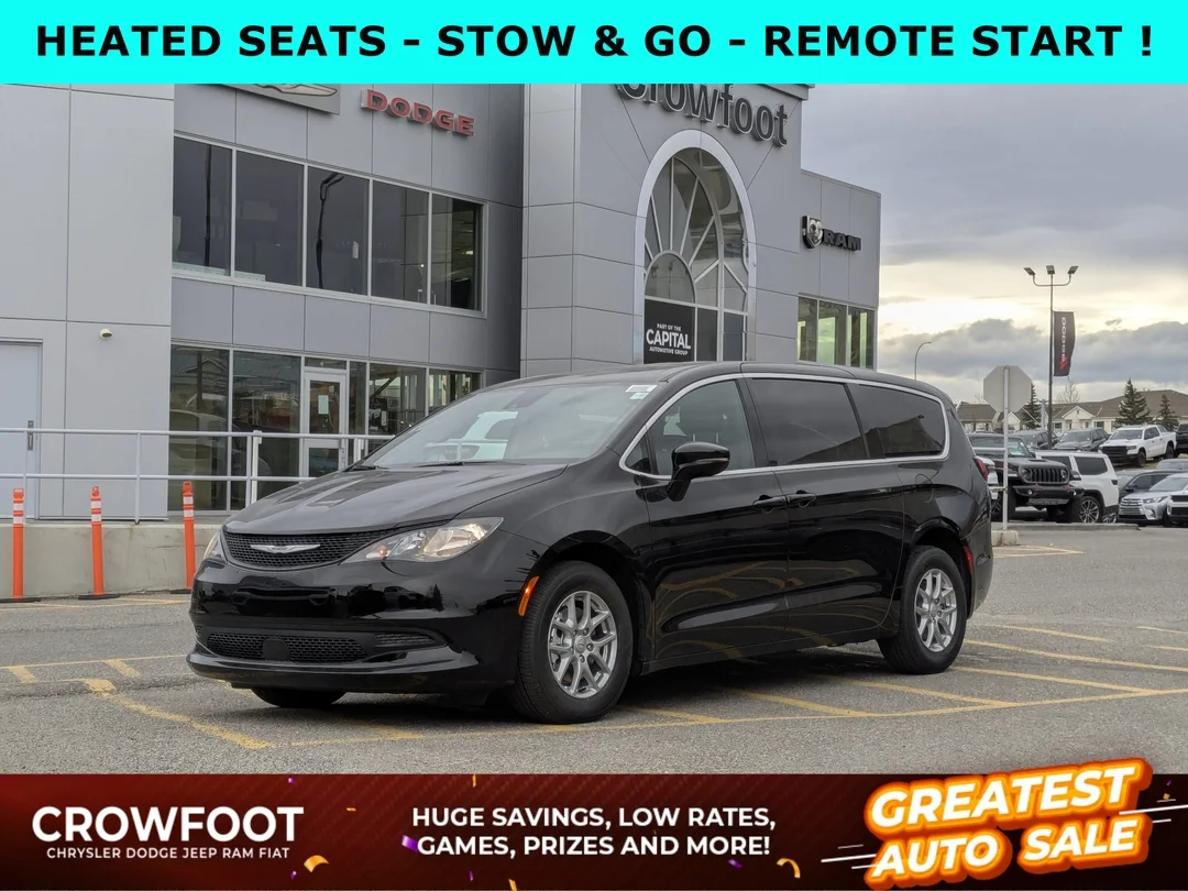 New 2026 Black Chrysler SXT - - FWD - Power Liftgate - Power Sliding Doors - Leather - Remote Starter & More! image 1