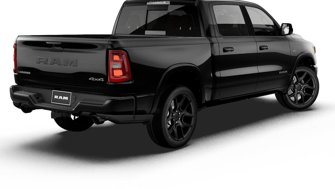 New 2027 Diamond Black Crystal Pearl-Coat Exterior Paint RAM LARAMIE image 2
