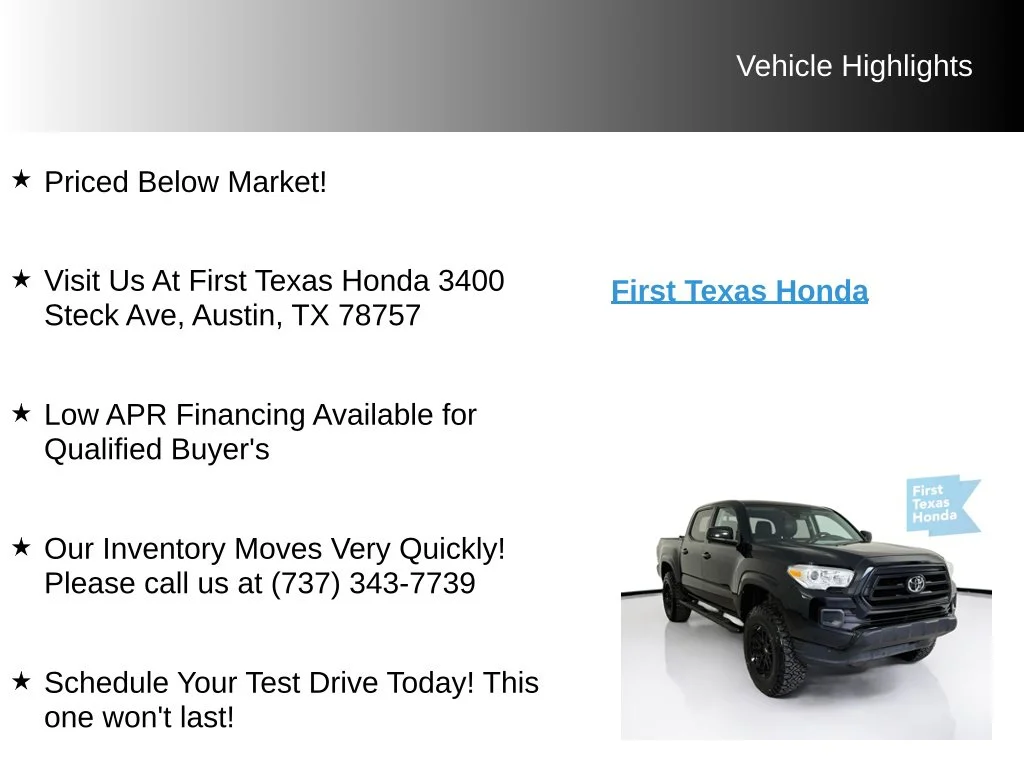 Used 2022 Midnight Black Metallic Toyota SR image 9