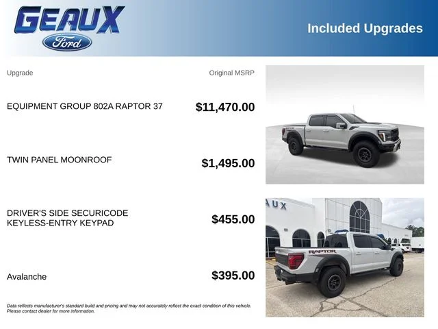 Used 2026 Avalanche Ford Raptor image 5