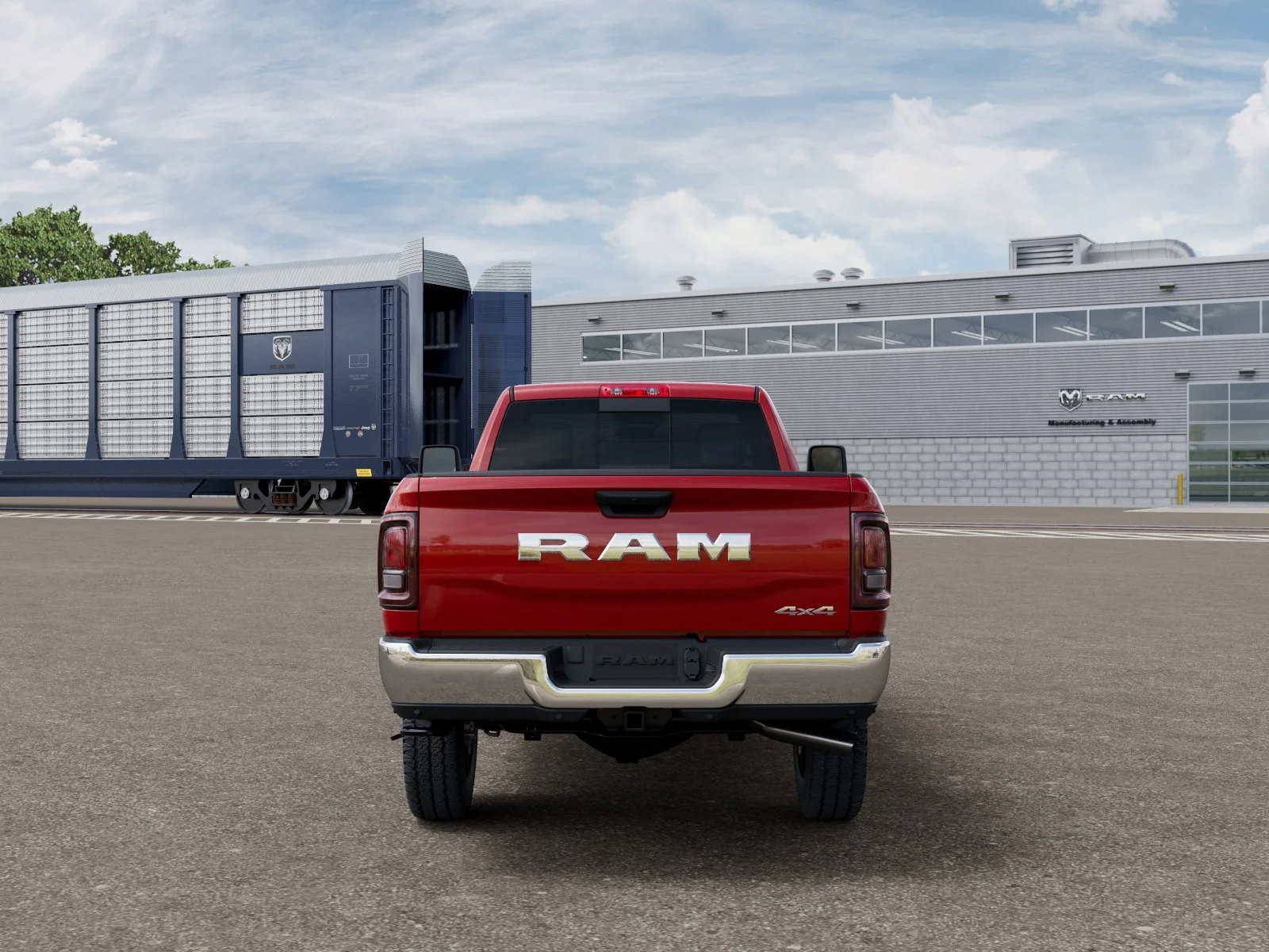 New 2026 Flame Red Clear-Coat Exterior Paint RAM Tradesman image 33