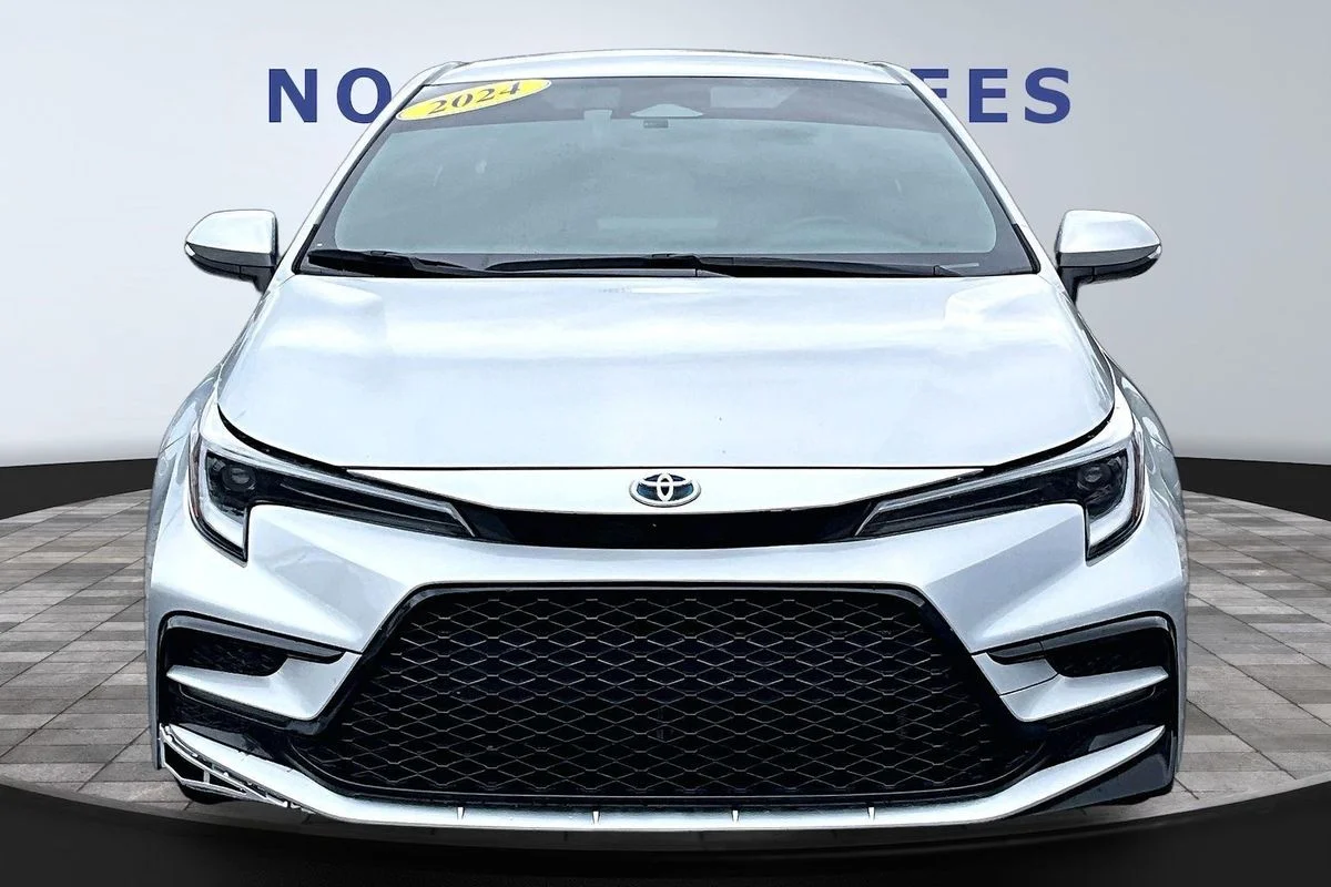 Used 2024 Silver Toyota Hybrid SE image 2
