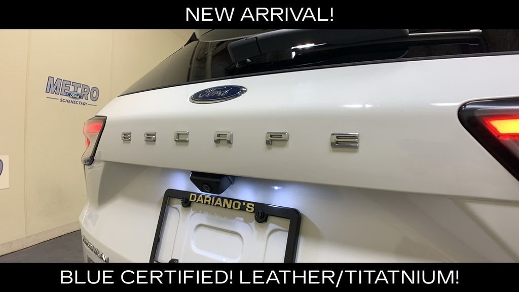 Certified Used 2022 White Metallic Ford Titanium image 17