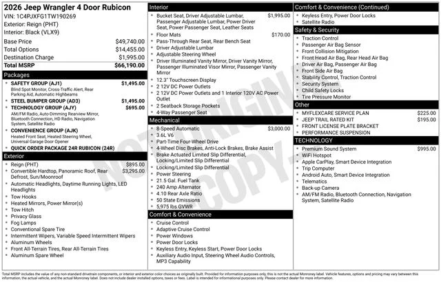 Used 2026 Purple Jeep Rubicon image 38
