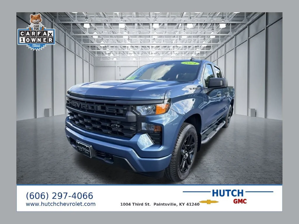 Used 2024 Lakeshore Blue Metallic Chevrolet Custom image 1