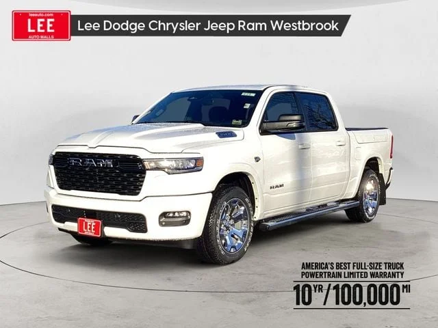 New 2026 Bright White Clearcoat Ram BIG HORN CREW CAB 4X4 5
