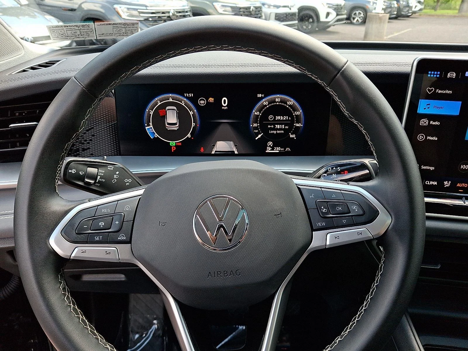 Used 2025 Deep Black Pearl Volkswagen SE image 19