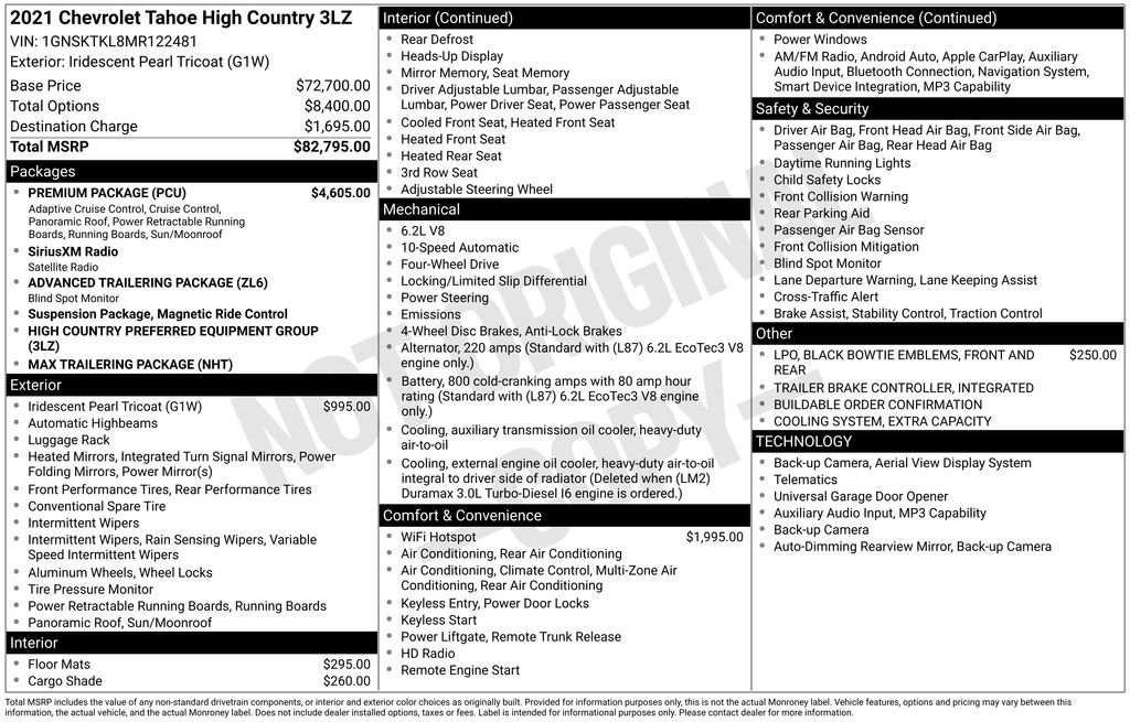 Used 2021 Beige Chevrolet High Country image 27