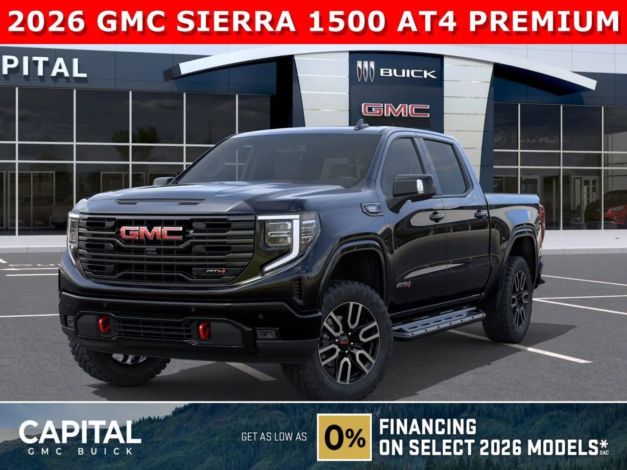 New 2026 ONYX BLACK GMC AT4 image 1