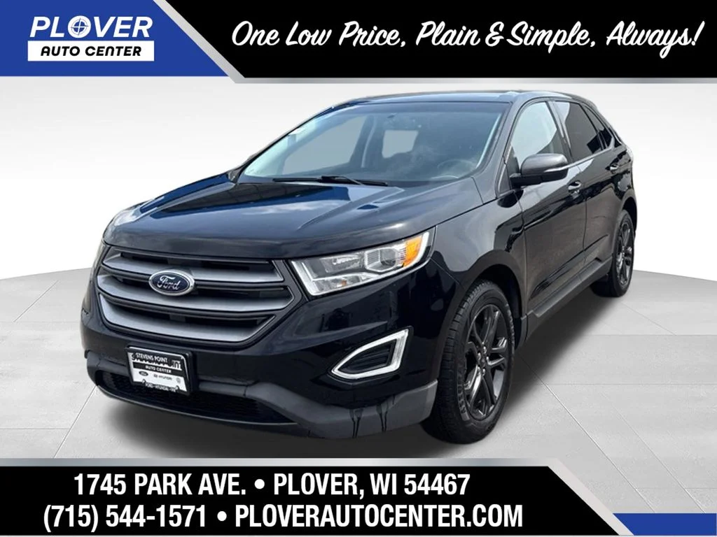 Used 2018 Shadow Black Ford SEL image 1
