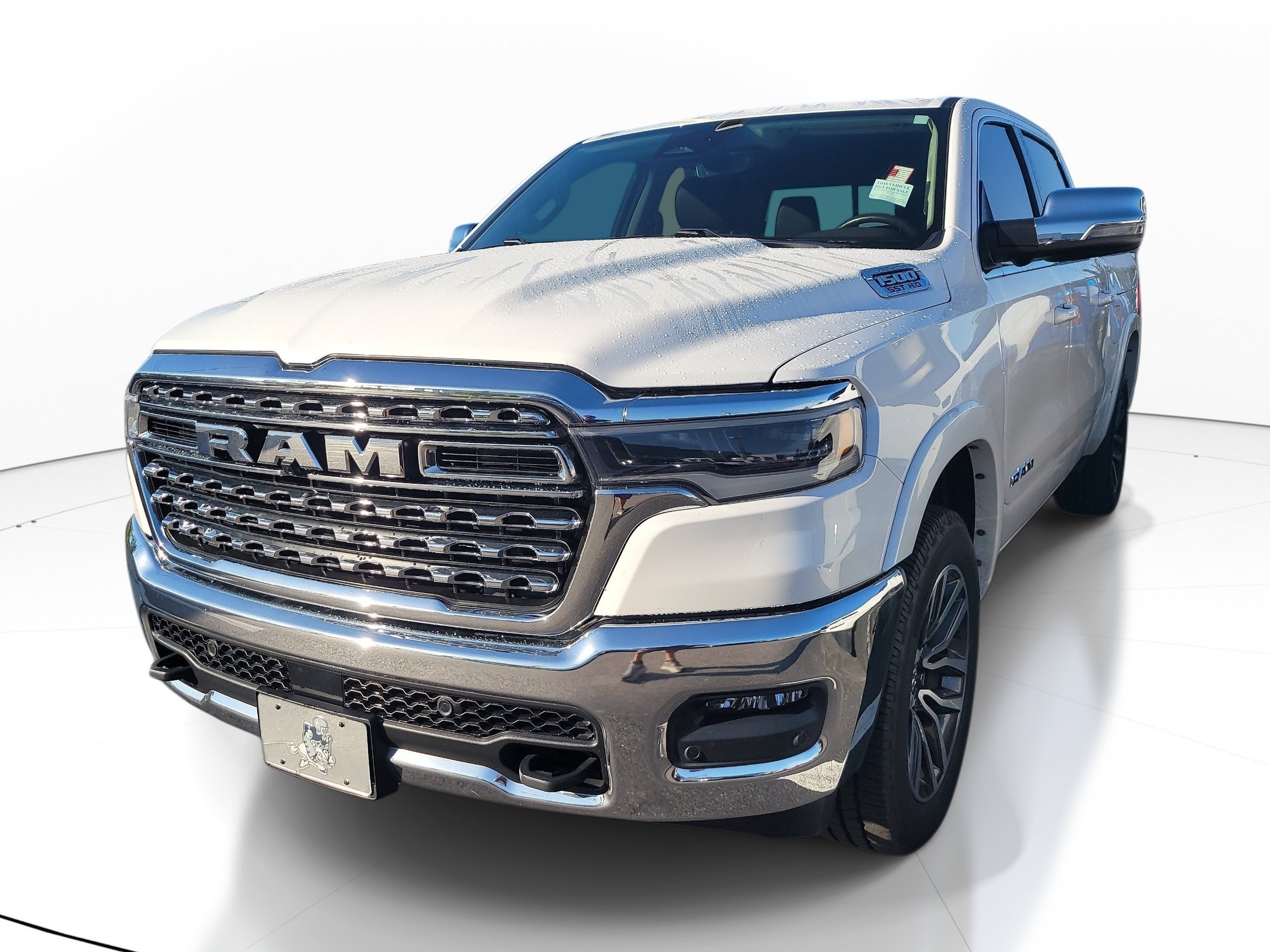 Used 2025 Ivory White Tri-Coat Pearlcoat Ram Longhorn image 3