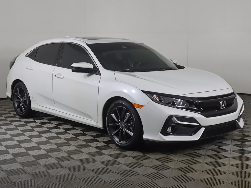 Used 2021 Honda Civic Hatchback EX with VIN SHHFK7H61MU413816 for sale in Cleveland Heights, OH