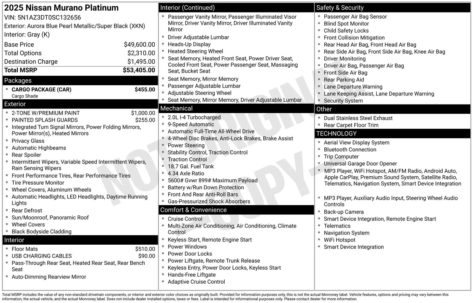 Certified Used 2025 Pearl Metallic Nissan Platinum image 5