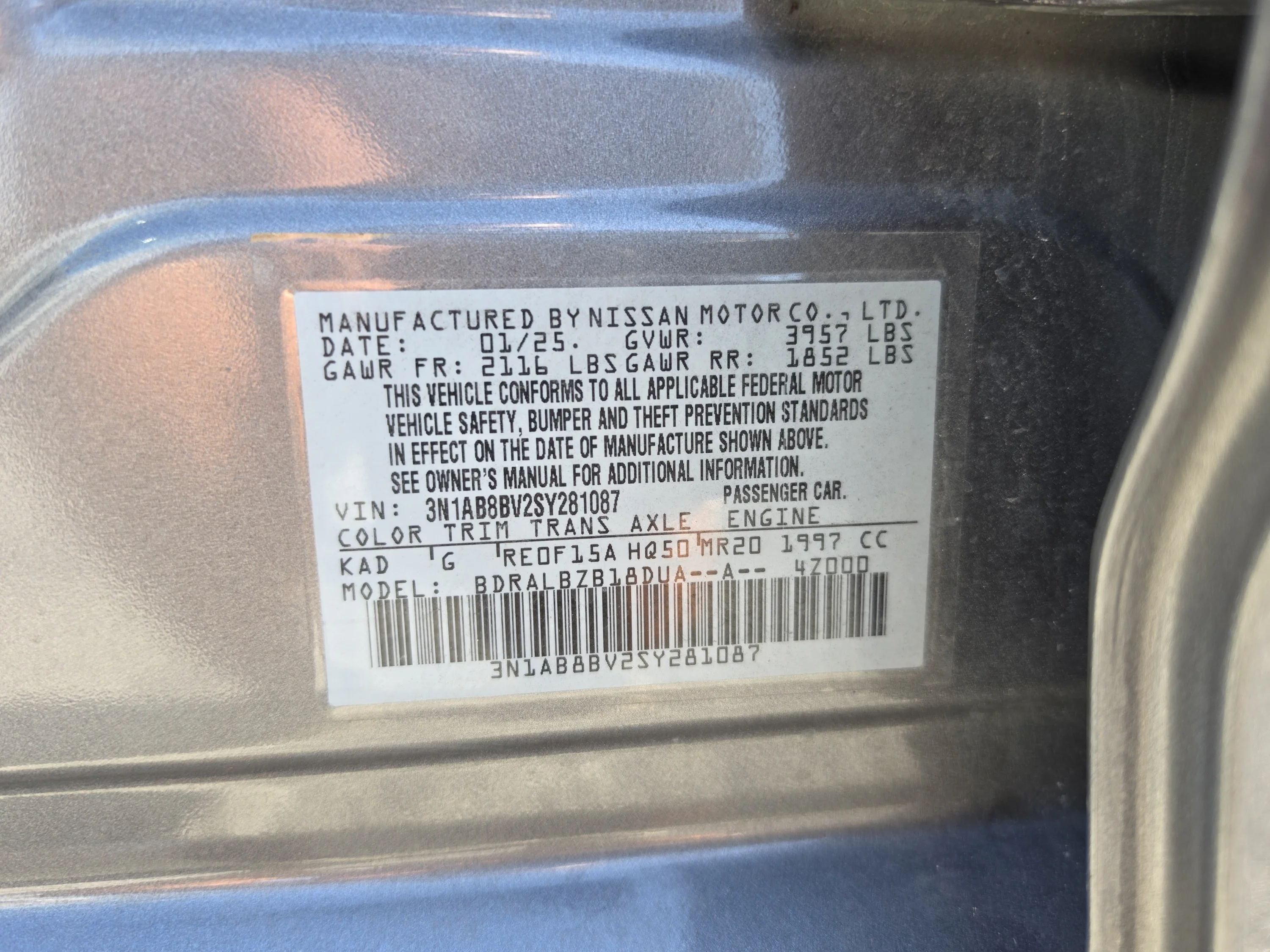 Used 2025 Gun Metallic Nissan S image 38