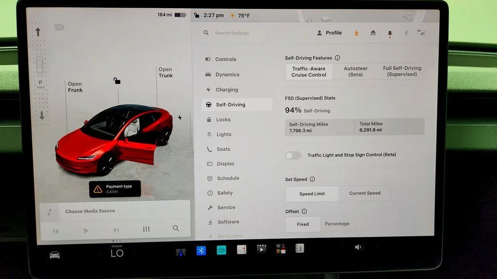 Used 2026 Ultra Red Tesla Long Range RWD w/ White & Black Premium Interior image 18
