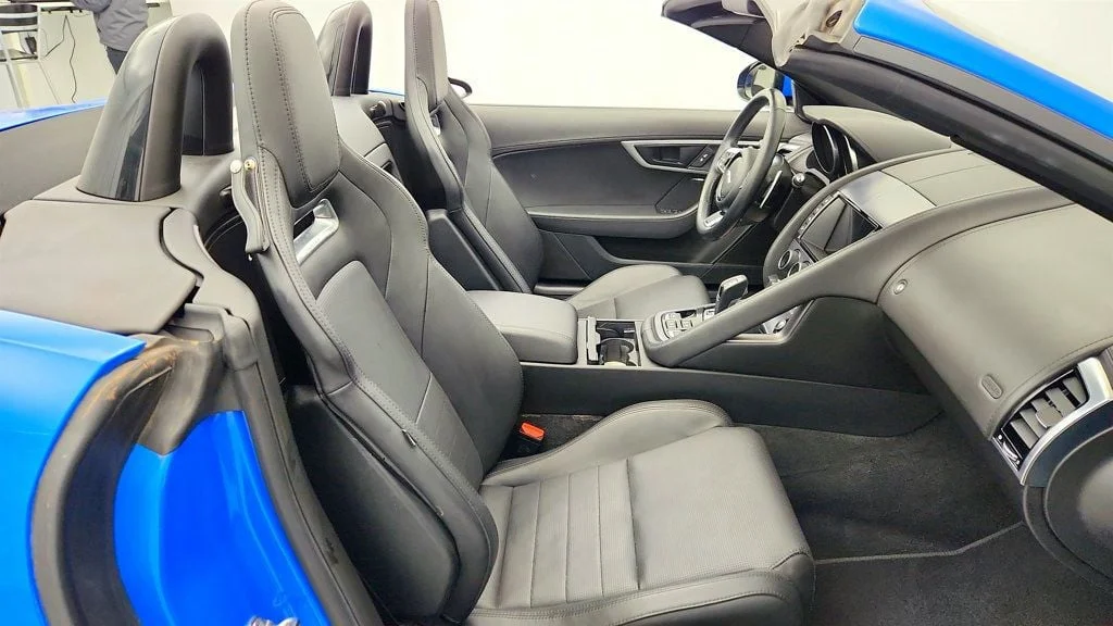 Used 2018 Ultra Blue Metallic Jaguar Convertible Automatic R-Dynamic w/ Exterior Black Design Package image 23