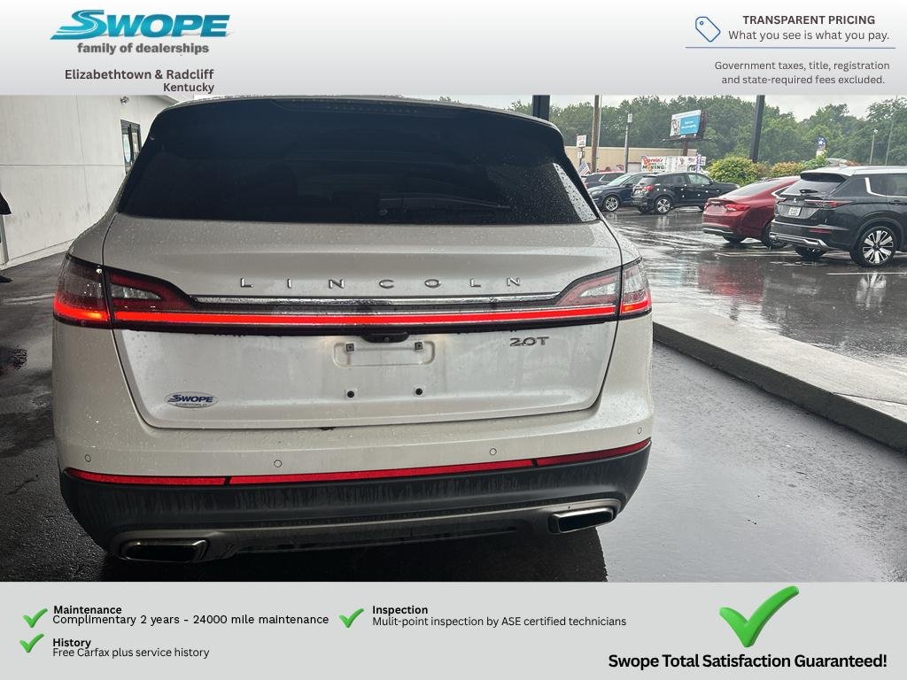 Used 2019 White Platinum Metallic Tri-Coat Lincoln Select image 7