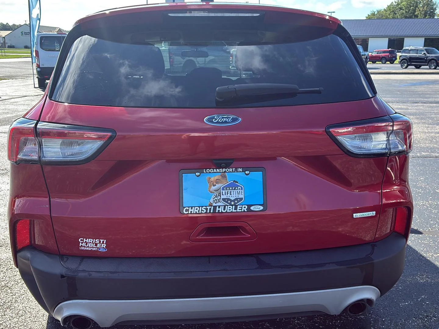 Used 2020 Rapid Red Metallic Tinted Clearcoat Ford SE image 4