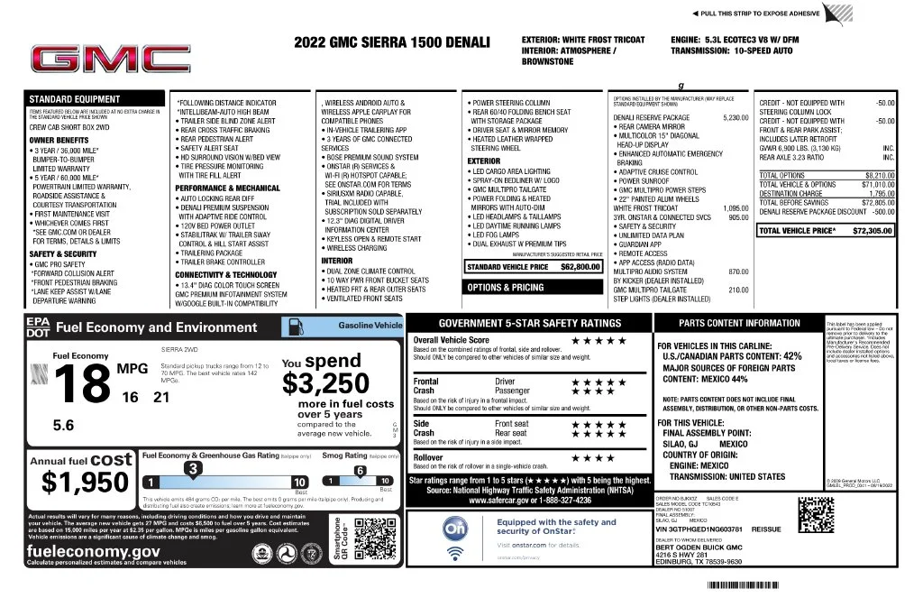 Used 2022 White GMC Denali image 4