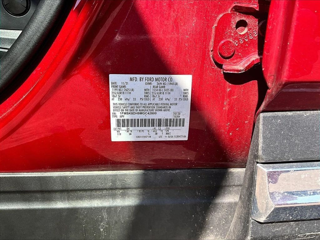 Used 2021 Red Ford XLT image 8