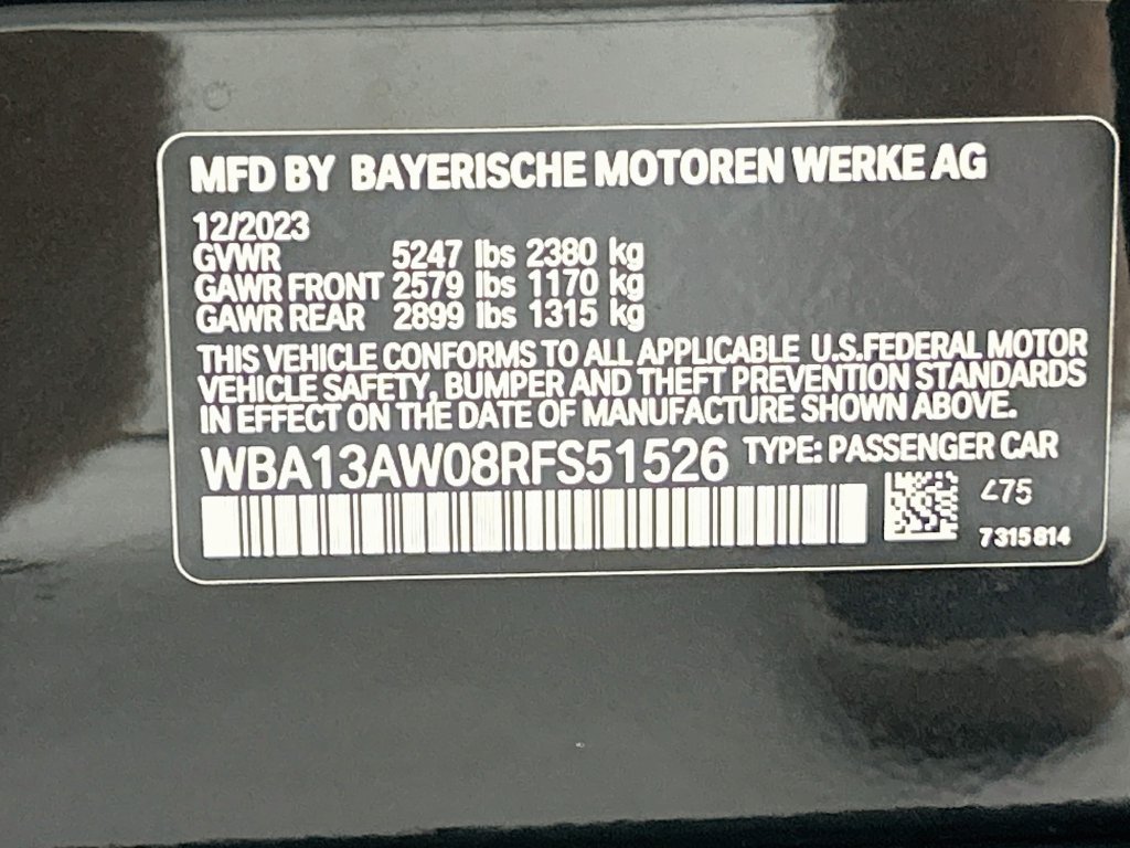 Used 2024 Black Sapphire Metallic BMW M440i xDrive Gran Coupe image 34